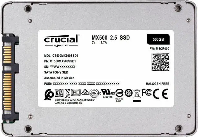 Alt view image 2 of 20 - Crucial - MX500 500GB Internal SSD SATA