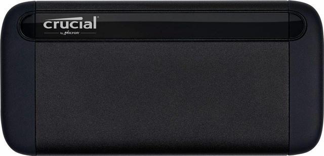 Crucial - X8 2TB External USB-C 3.2 Gen 2/USB-A Portable SSD - Black