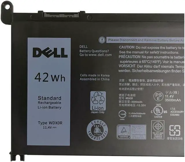 Alt view image 4 of 5 - NEW OEM 42Wh WDXOR WDX0R Battery For Dell Inspiron 5368 5378 7378 7368 7579 5765 dell wdx0r
