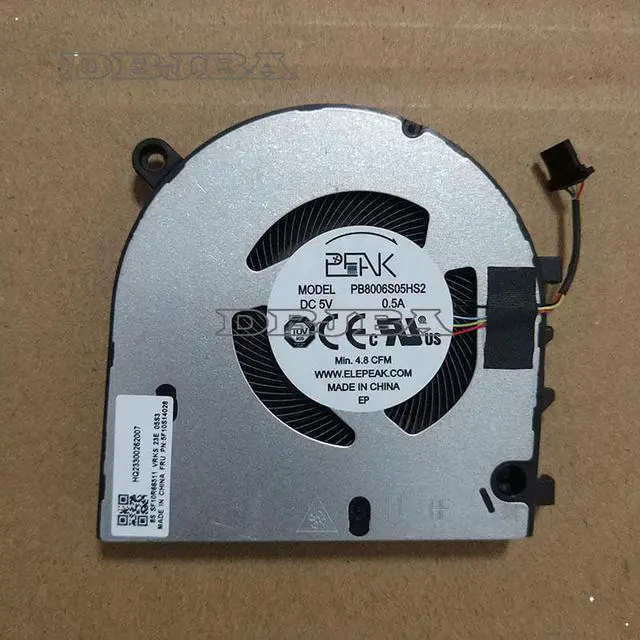 Main image of DBTLAP Laptop Cooling fan For PB8006S05HS2 HQ23300262007 FRU PN:5F10S14028 5V 0.5A fan