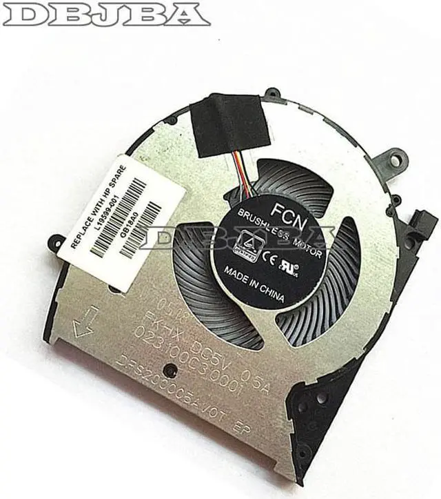 Alt view image 3 of 6 - DBTLAP CPU Fan for HP Envy X360 13-AG Ryzen 13-AG0007AU DFS20005AV0T 023.100C3.0001 FKHX 4pin CPU Fan