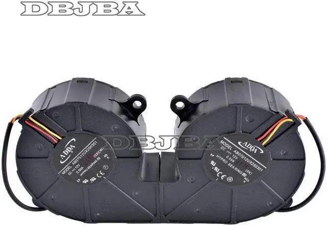 Alt view image 6 of 6 - DBTLAP Fan for AB07012UX250301 7cm 12V 0.55A Centrifugal Turbine Projector Blower Cooling Fan-Hole Position Distance 75mm