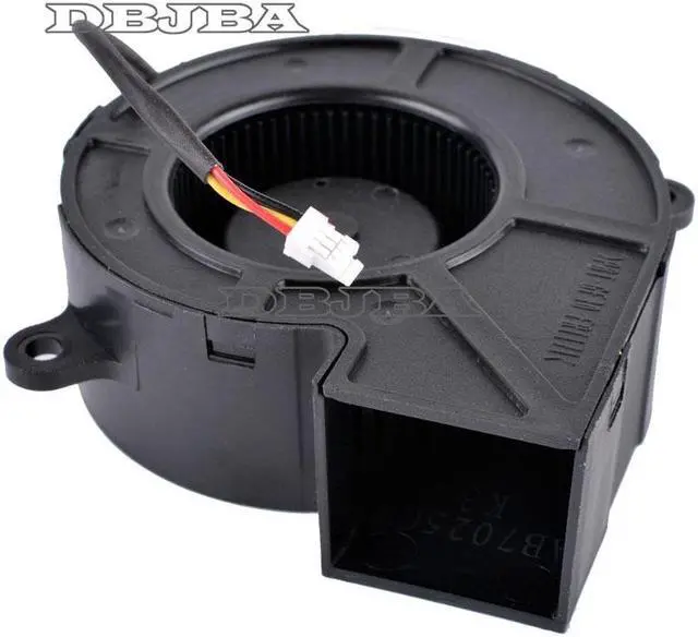 Alt view image 5 of 6 - DBTLAP Fan for AB07012UX250301 7cm 12V 0.55A Centrifugal Turbine Projector Blower Cooling Fan-Hole Position Distance 75mm