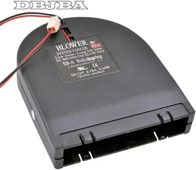 Alt view image 2 of 6 - DBTLAP Fan for EC8020HH12C-4 11x9x2cm DC12V 0.18A 2.16W DIY retrofit Cooling Side Blower Fan Cooling Fan