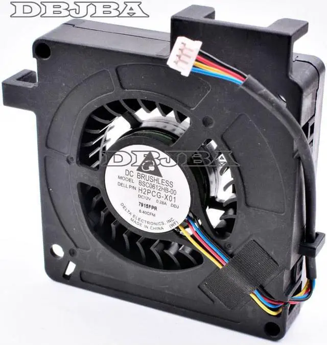 Alt view image 2 of 6 - DBTLAP Fan for Delta 6cm 6015 60mm Fan DC12V 0.28A BSC0612HB-00 H2PCG-X01 for One Machine Computer CPU Cooling Fan