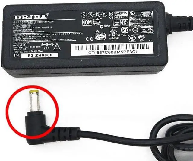 Alt view image 3 of 7 - DBTLAP AC Adapter for Acer Aspire One D260-2919 D150 E100