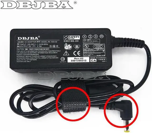 Alt view image 3 of 6 - DBTLAP AC Adapter For Acer Aa040r059l a13-040n3a LC.ADT0A.023