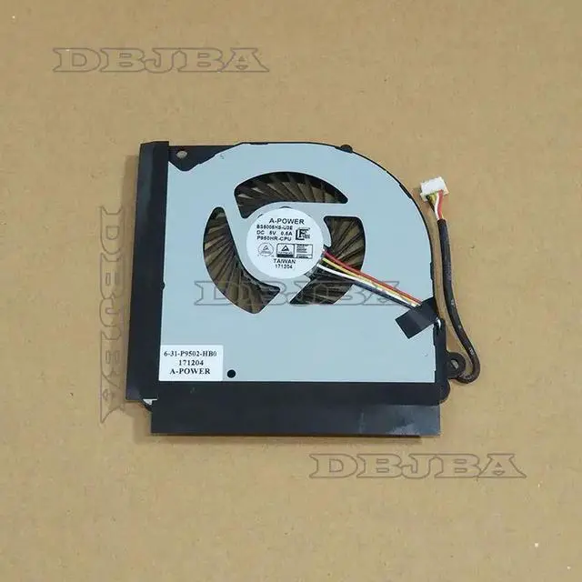 Main image of DBTLAP CPU Fan For CLEVO P950 P950ER P950HR BS5005HS-U3E 6-31-P9502-HB0 5V 0.5A