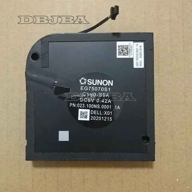 Main image of DBTLAP Laptop CPU cooling fan for EG75070S1-C590-S9A 023.100NS.0001 5V 0.42A Fan