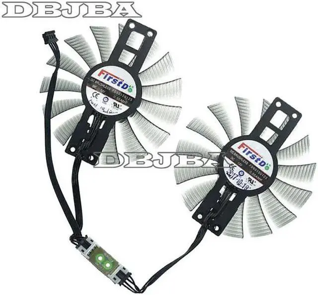 Alt view image 2 of 2 - DBTLAP 2PCS/SET FD10015H12S graphics Fan For GAINWARD GTX1080Ti GTX 1080Ti