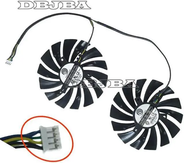 Alt view image 2 of 3 - DBTLAP For PLD10010S12HH GTX980Ti 960 950 R9 380 R9 390 R9 390X Graphics Card Cooling Fan