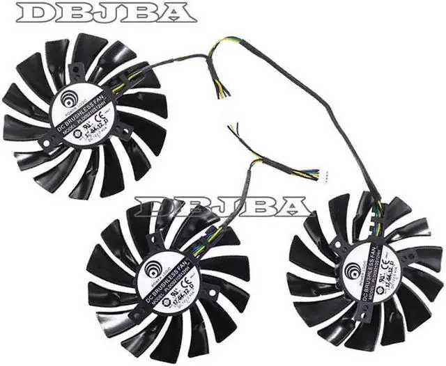 Main image of DBTLAP 3pcs PLD09210S12HH 85mm VGA Fan 4Pin Fan For MSI GTX1080Ti 11G DUKE Graphics Fan