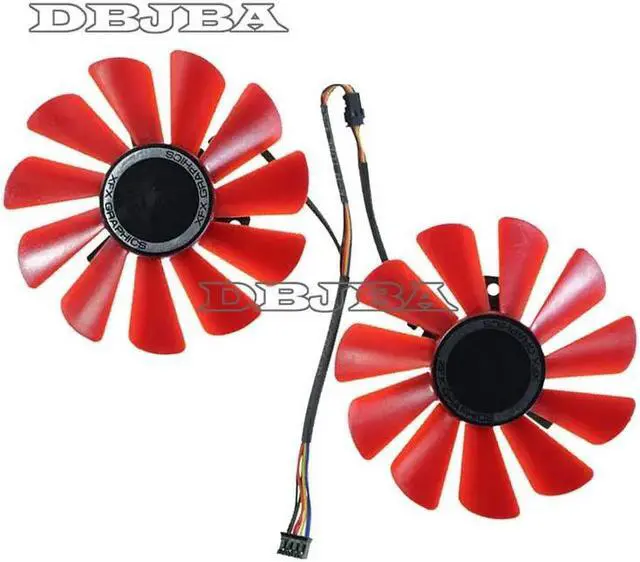 Alt view image 2 of 2 - DBTLAP 88MM FDC10U12S9-C Graphics card Fan For XFX AMD Radeon RX 570 4GB GDDR5 DC12V