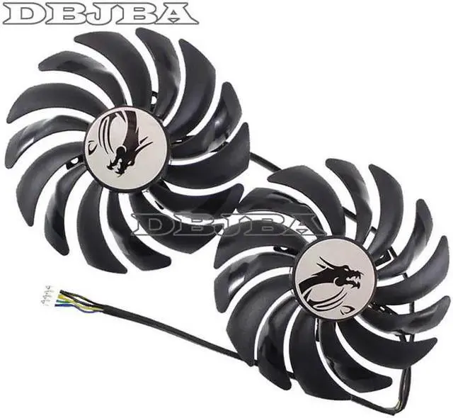 Alt view image 2 of 2 - DBTLAP For PLD10010B12HH DC12V 0.40A Graphics Fan For MSI GTX 1070Ti Titanium 8G