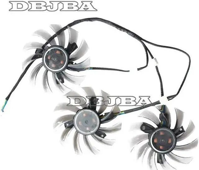 Alt view image 2 of 2 - DBTLAP 3Pcs/lot Graphics Card Fan T128010SU Fan For GIGABYTE GTX770 760 Video Card Cooling