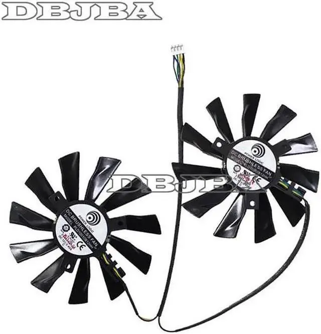 Main image of DBTLAP 95mm Fan For MSI R9 290X 290 280X 270X Twin Frozr Video Card Dual Fan 4Pin PLD10010B12HH