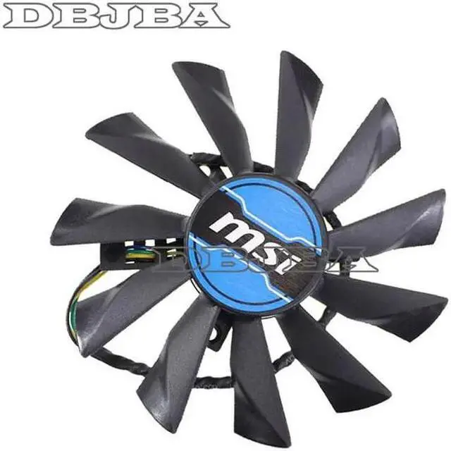 Alt view image 2 of 2 - DBTLAP 95mm Fan For MSI GTX750Ti R7 240 250 260 260X Single Fan PLD10010B12HH DC12V 0.40A