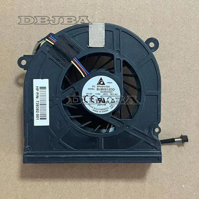 Main image of DBTLAP Laptop CPU Cooling Fan For HP Pavillion 23-G AIO PC 23-g017c 739392-001 BUB0812DD-DB72 6033B0035401 12V 0.58A
