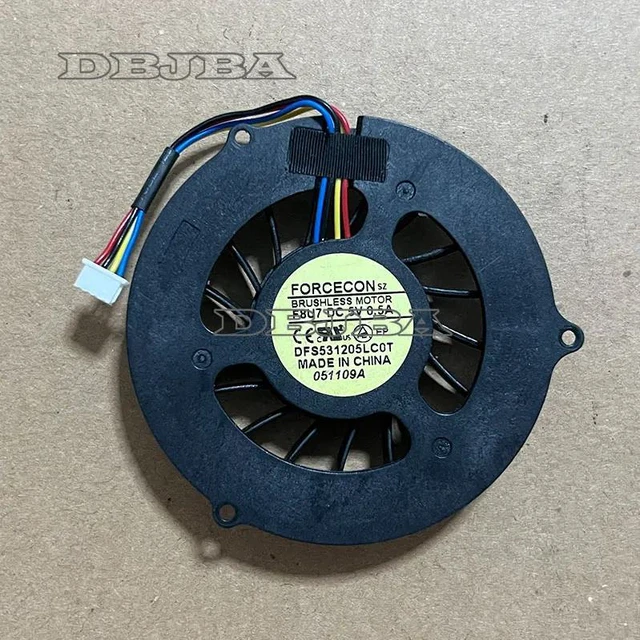 Main image of DBTLAP Laptop CPU Cooling Fan For Dell Latitude E5400 0K436N DFS531205LC0T F8U7 K436N 5V 0.5A