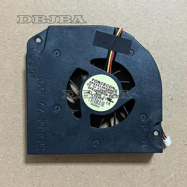Main image of DBTLAP Laptop CPU Cooling Fan For DELL Vostro 1500 Inspiron 1520 1521 PP22L FP377 DFS551305MC0T 0F6J200009-CW UDQFZZR20CQU 5V 0.5A 3Pin