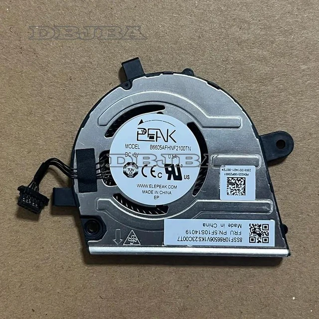 Main image of Laptop CPU Cooling Fan For Lenovo ThinkBook 13x G2 IAP 21AT 5F10S14019 B6605AFHNF2100TN 5V 0.5A