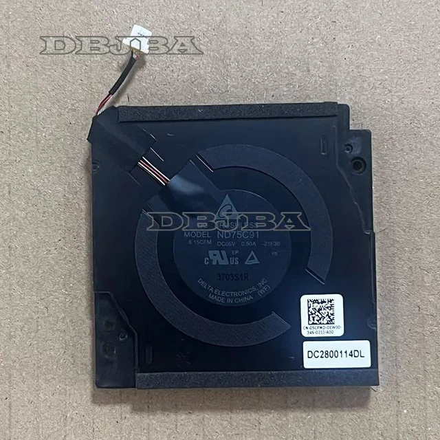 Main image of GPU Cooling Fan For DELL Precision 5470 M5470 5480 5490 P154G 05CPMD 5CPMD ND75C91 21F30 ND75C91-21F30 DC2800114DL 5V 0.5A