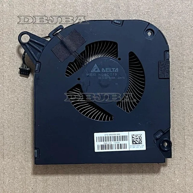 Main image of Laptop CPU Cooling Fan for OMEN 9/10 Slim 16-U 16T-U 16-U0000 N43728-001 TPN-C171 ND8CC19-22H15 DC2800146D0 12V 0.5A