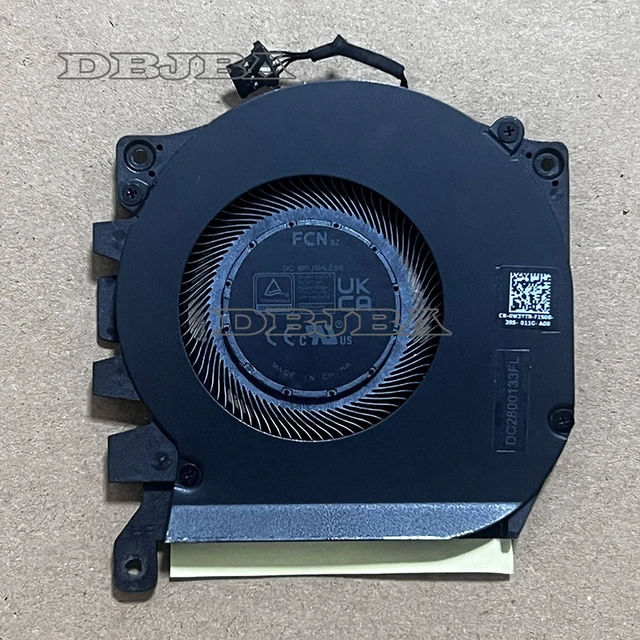 Alt view image 2 of 2 - Laptop GPU Cooling Fan for DELL for Alienware X16 R1 DFS5K12304363B FPX3 DC2800133FL 5V 0.5A 4PIN