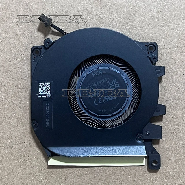 Alt view image 2 of 2 - Laptop CPU Cooling Fan for DELL for Alienware X16 R1 DFS5K12114262B FPX5 0PDJFP DC2800134FL 5V 0.5A 4PIN