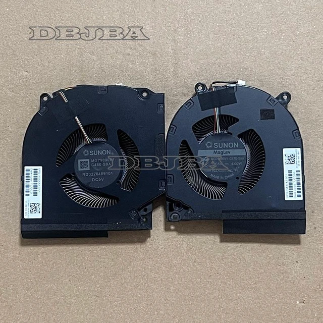 Main image of Laptop CPU GPU Cooling Fan for HP VICTUS 16-WD 16-S0000 16-R0000 TPN-C169 N44742-001 MG75090V1-C470-S9A RD0220498101 DC280013XS0 5V 4.00W 4PIN