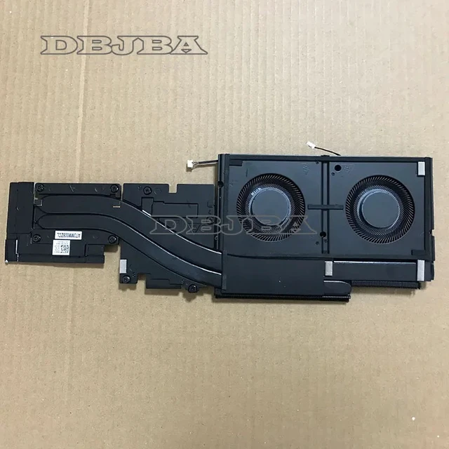 Alt view image 2 of 2 - Laptop CPU GPU Heatsink Cooling Cooler Fan For DELL Precision 7670 M7670 0DV704 DV704 EG75070S1-C730-S9A DC28000Y3SL 04YGRP AT3MM008ZCL