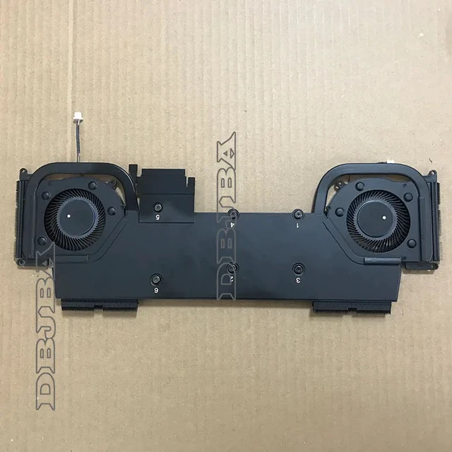 Alt view image 2 of 2 - Laptop CPU GPU heatsink Fan For MSI 14 AI Studio A1VFG RTX40 BS5412HS-U6S BS5412HS-U6T MS-14K2 E322501940A87 DC 12V 0.55A