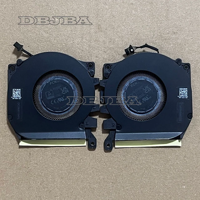 Alt view image 2 of 2 - Laptop CPU+GPU Cooling Fan for DELL for Alienware X16 R1 DFS5K12114262B FPX5 DFS5K12304363B FPX3 0W3YTN 0PDJFP DC2800134EL DC2800133FL 5V 0.5A 4PIN