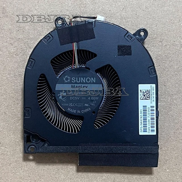 Main image of CPU Cooling Fan For HP Victus 9 16-R 16-WD 16-S0000 16-R0000 TPN-C169 N44742-001 MG75090V1-C470-S9A RD0220498101 DC280013XS0 5V 4.00W 4PIN