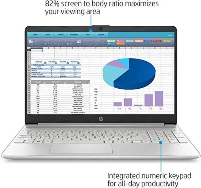Alt view image 2 of 5 - 2021 Newest HP Pavilion Laptop, 15.6'' HD Touch Display, 11th Gen Intel Core i3-1115G4 Processor (Up to 4.1GHz, Beats i7-8550U), 8GB DDR4 RAM, 512GB PCIe SSD, Long Battery Life, Win 10, Silver