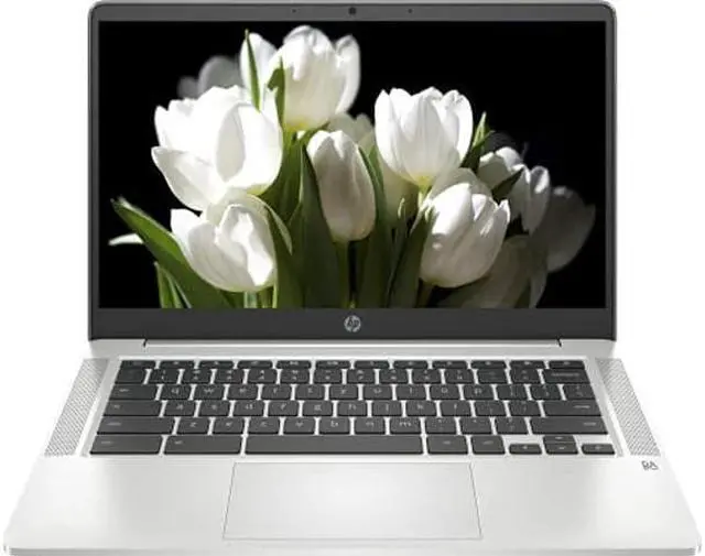 Main image of HP 2021 Flagship 14" HD Thin&Light Chromebook, Intel Quad-Core Pentium N5000, 4GB RAM, 64GB eMMC, WiFi 5, Up to 12.5Hrs BatteryLife, USB-A&C, SD Card Reader, Chrome OS, Ghost Manta 128GB SD Card