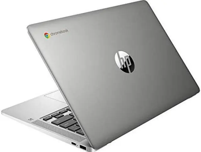 Alt view image 4 of 5 - HP 2021 Flagship 14" HD Thin&Light Chromebook, Intel Quad-Core Pentium N5000, 4GB RAM, 64GB eMMC, WiFi 5, Up to 12.5Hrs BatteryLife, USB-A&C, SD Card Reader, Chrome OS, Ghost Manta 128GB SD Card