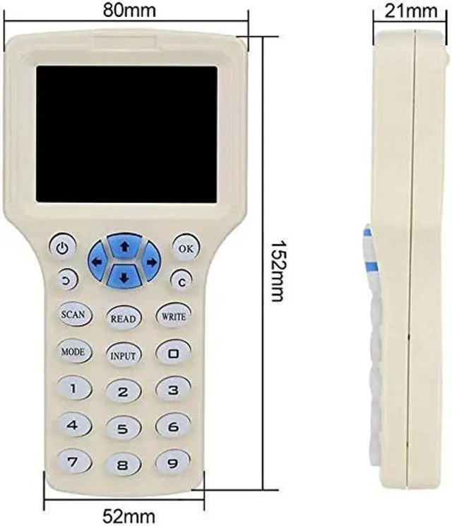 Alt view image 5 of 5 - OBO HANDS English RFID NFC Copier Reader Writer Duplicator 10 Frequency Programmer with Color Screen +5pcs UID Tag+5Pcs UID Cards