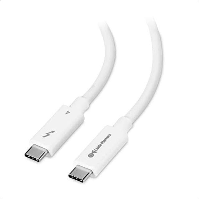 Cable Matters [Intel Certified] 40Gbps Active Thunderbolt 4 Cable 6.6 ft  with 100W Charging and 8K Video - Fully Compatible with USB C/USB-C, USB 4  /