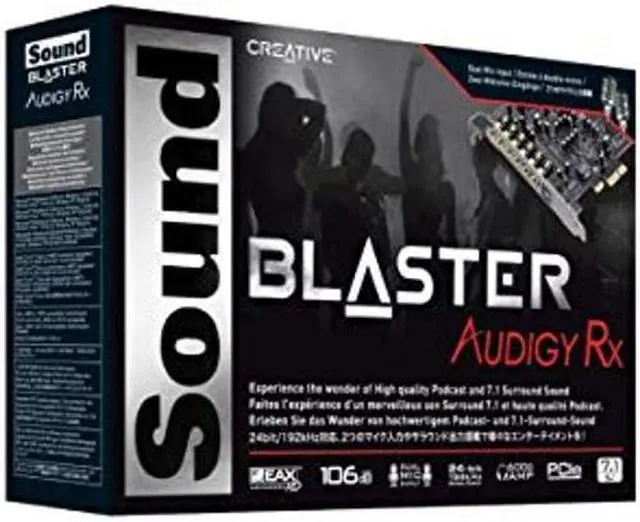 Alt view image 2 of 4 - Creative Sound Blaster Audigy PCIe RX 7.1 Sound Card with High Performance Headphone Amp