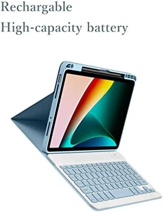 Alt view image 5 of 5 - kaitesi iPad 10th Generation 2022 Keyboard Case Mouse, Magnetically Detachable Wireless Color Keyboard Slim Shell Lightweight Smart Case for iPad 10 10.9 inch (Purple)
