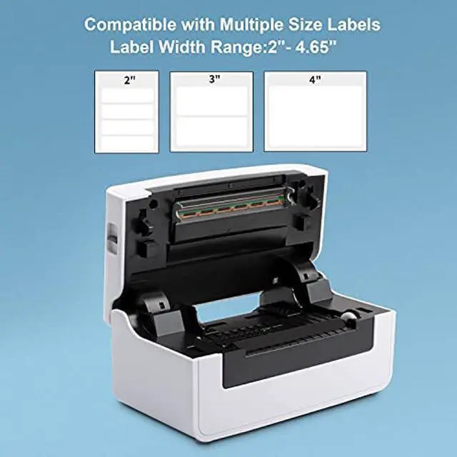 Alt view image 4 of 5 - NefLaca Thermal Label Printer,4x6 High Speed USB Shipping Label Printer Commercial Direct Thermal Label Maker One Click Setup Compatible with Amazon, Ebay, Etsy, Shopify and FedEx (White)