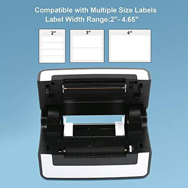 Alt view image 4 of 5 - NefLaca Thermal Label Printer,4x6 High Speed USB Shipping Label Printer Commercial Direct Thermal Label Maker One Click Setup Compatible with Amazon, Ebay, Etsy, Shopify and FedEx (Black)