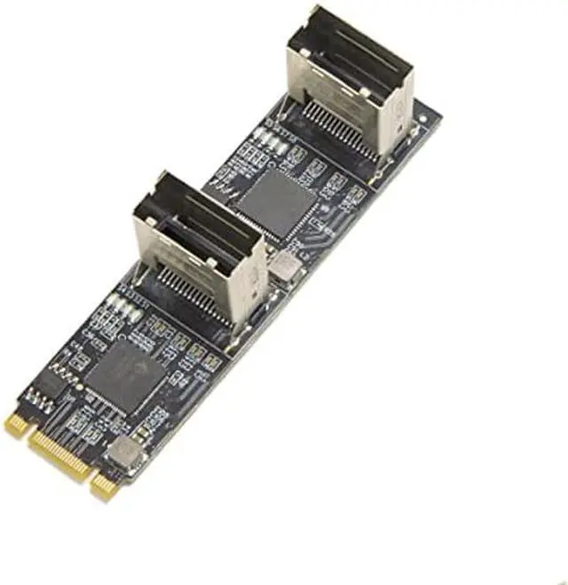 Main image of 8 Port Non-RAID SATA III 6Gbp/s to M.2 B+M Key Adapter PCI-e 3.0 x2 bandwith