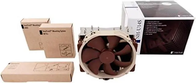 Alt view image 4 of 5 - Noctua NH-U14S, Premium CPU Cooler with NF-A15 140mm Fan (Brown)
