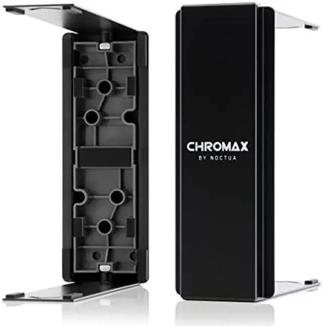 Alt view image 3 of 5 - Noctua NH-U12S CPU Cooler with NA-HC2 chromax.Black Heatsink Covers