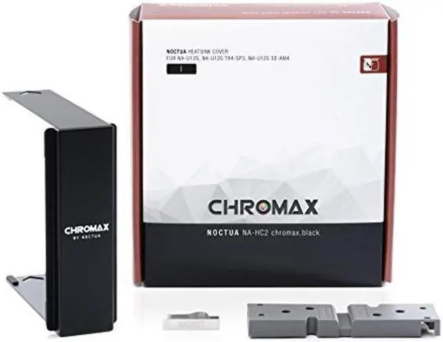 Alt view image 5 of 5 - Noctua NH-U12S CPU Cooler with NA-HC2 chromax.Black Heatsink Covers