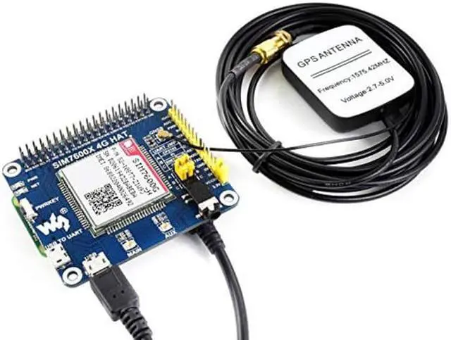 Main image of 4G/3G/2G/GSM/GPRS/GNSS HAT for Raspberry Pi 4B/3B+/3B/2B/Zero/Zero W/WH and Jetson Nano/Ard/STM32,Based on SIM7600G-H,Support LTE CAT4 up to 150Mbps Wireless Communication etc (Globally Applicable)