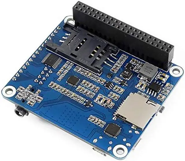 Alt view image 3 of 5 - 4G/3G/2G/GSM/GPRS/GNSS HAT for Raspberry Pi 4B/3B+/3B/2B/Zero/Zero W/WH and Jetson Nano/Ard/STM32,Based on SIM7600G-H,Support LTE CAT4 up to 150Mbps Wireless Communication etc (Globally Applicable)