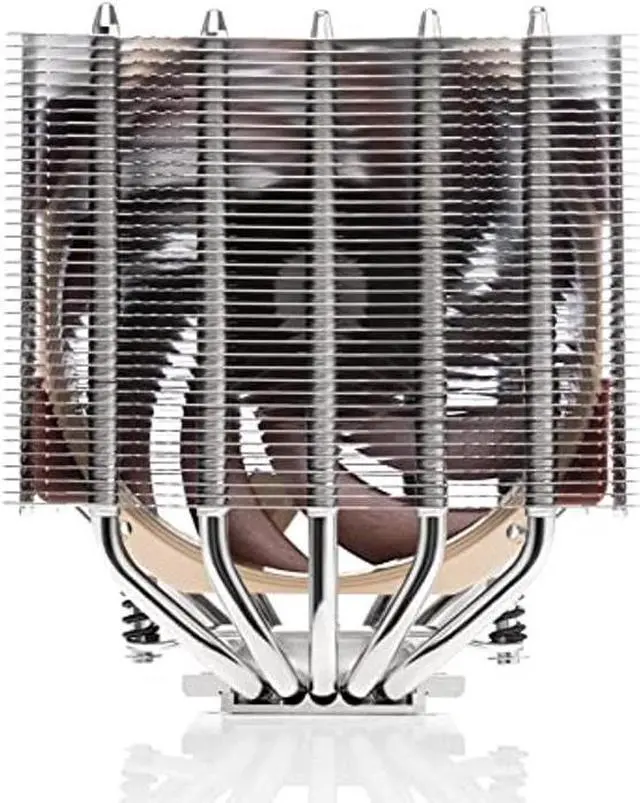 Alt view image 2 of 5 - Noctua NH-D12L, Low-Height Dual-Tower CPU Cooler (120mm, Brown)